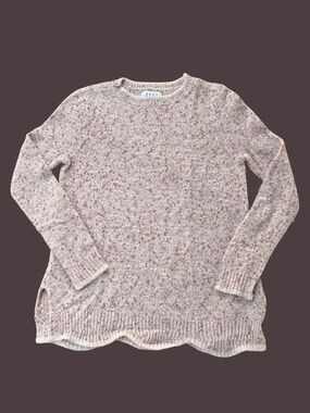 Elle Women’s Pink Speckled Pullover Sweater Top XS Soft Cozy Casual